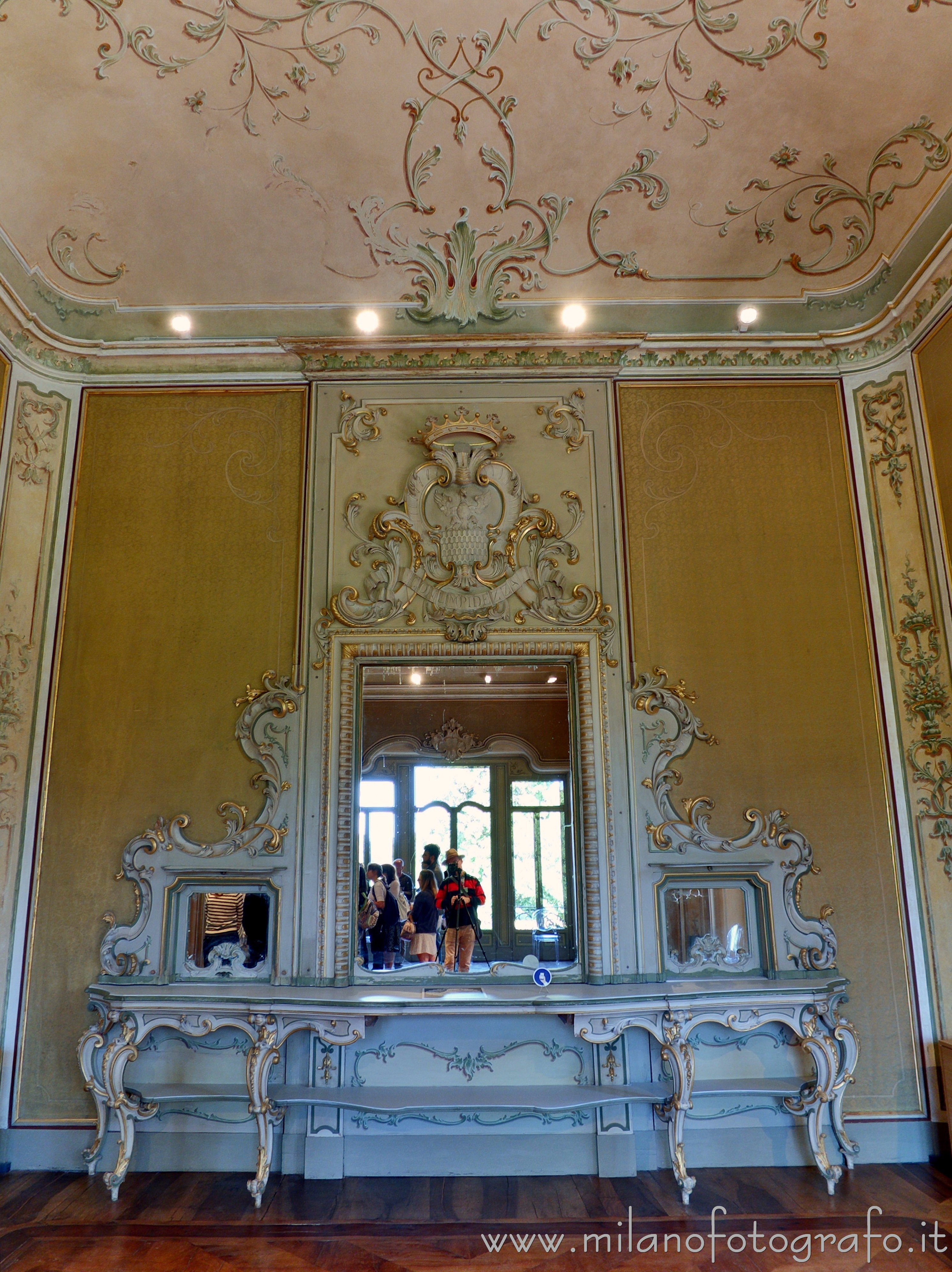 Arcore (Monza e Brianza, Italy) - Mirror in the dining room of Villa Borromeo d'Adda